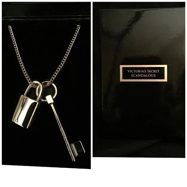 UNDERCOVER Collana Vintage Victoria's Secret Scandalous Lock Portachiavi e Tono Oro