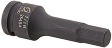 Sunex 26484 7/16" - 1/2" Drive 6 Point Standard Hex Bit Impact Socket SAE Tools