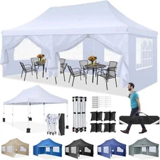 10x20ft/10x10ft/10x15ft Pop up Canopy Waterproof UPF 50+ Party Tent with Handbag