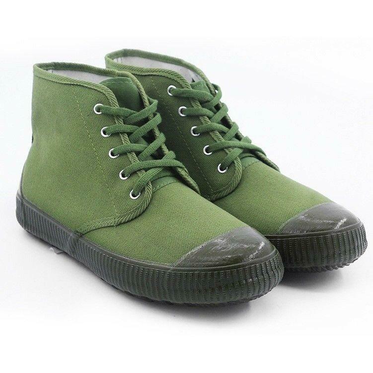 Men Hunting Chinese Canvas Shoes High Top Work Boots PLA