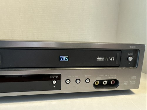 Go Video VCR/DVD Combo DV2130 4-Head Cassette VHS Player NO POWER PARTS ONLY - Picture 3 of 6