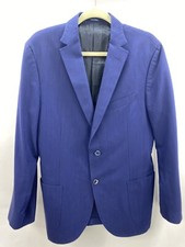 Z Zegna Men s Light Suit 2-Button Jacket Blazer Blue Sz 38 MSRP 1595