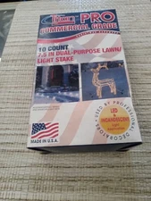 Lawn Stakes Titan Pro 10 COUNT  7.5" Dual Purpose Lawn Light Stakes READ