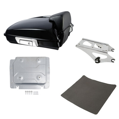 Razor Trunk Luggage Backrest Mount Rack Fit For Harley Touring Road King 2014-26