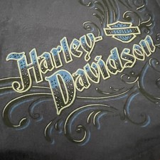 Harley Davidson Shirt Tank Top Womens Small Scottsdale Arizona '16 Blue USA Made