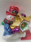 Snowman With Star Reflector Ap2810 Adler Polonaise Glass Christmas Ornament Mib