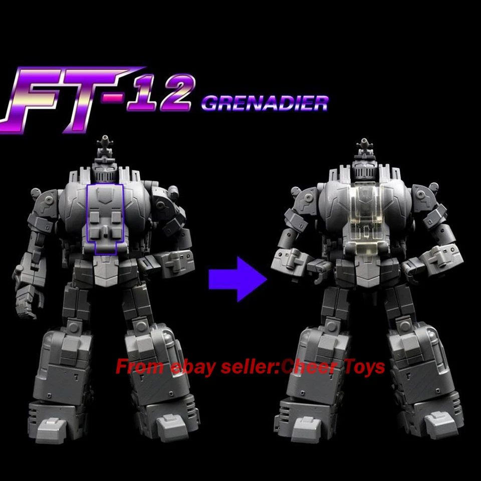 2021.5 FansToys FT12 Bombshell Figure Model 12 Grey Chest not open in stock - Image 4 of 4