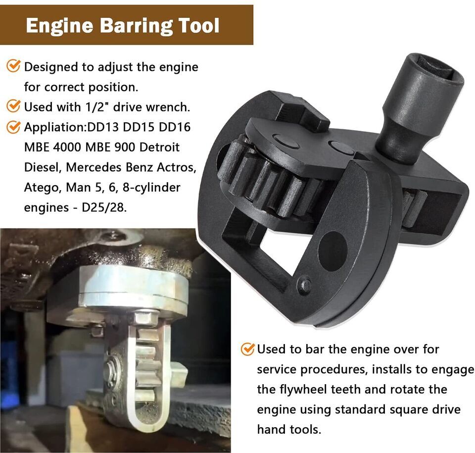 Relaxed Fit Top TDC Locating Pin For Detroit Diesel DD13, DD15