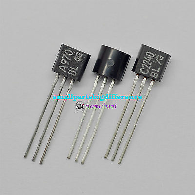 2 Pieces 2SA970-BL A970-BL TO-92 Transistor from UK Seller