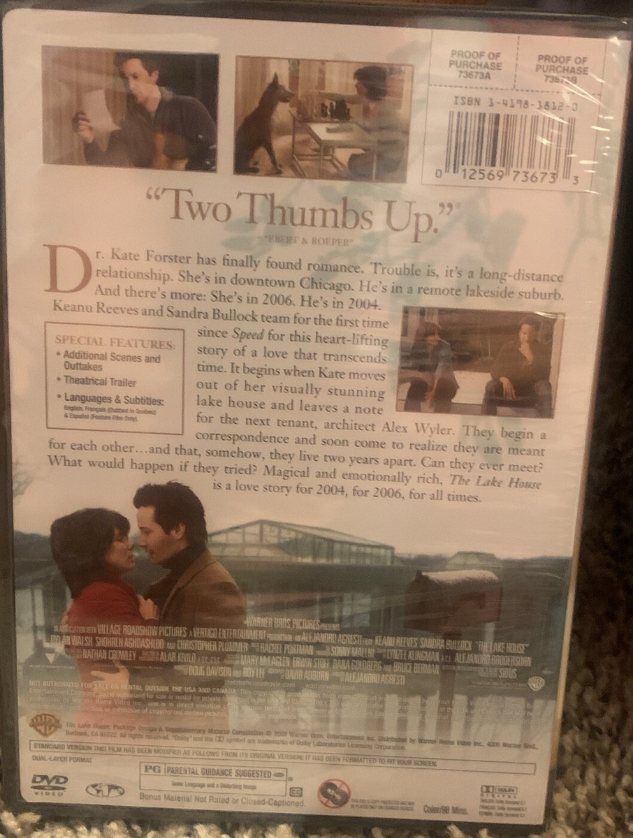 The Lake House (DVD, 2006, Full Frame Edition) Sandra Bullock