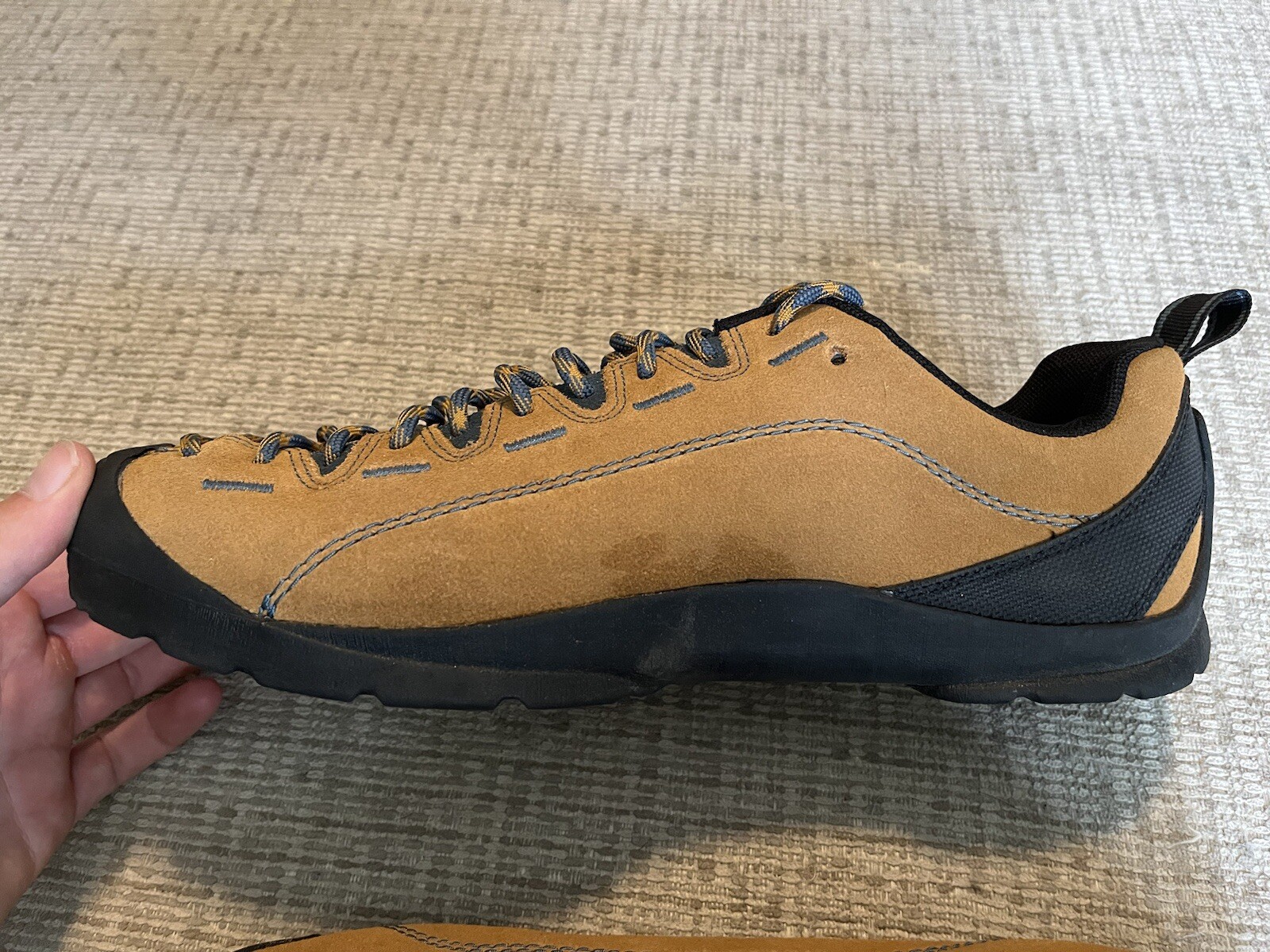 Scarpa da arrampicata uomo Keen Jasper da trekking trekker camoscio 9 5