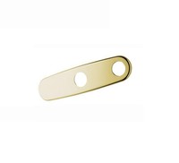 Grohe 07555r00 Two-hole 10 Escutcheon For Kitchen, Polished Brass- Closeout Grohe 07555r00 Two-hole 10 Escutcheon For Kitchen, Polished Brass- Closeout