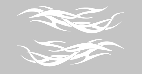 Flames vinyl decal sticker set graphic body car truck rc many sizes colors - Picture 9 of 9