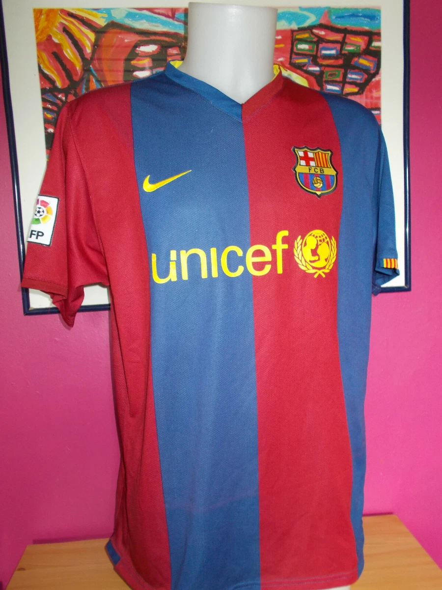 Maillot foot Barcelona Barca XL NIKE floque UNICEF Porte Derniere Fois 14 08 20
