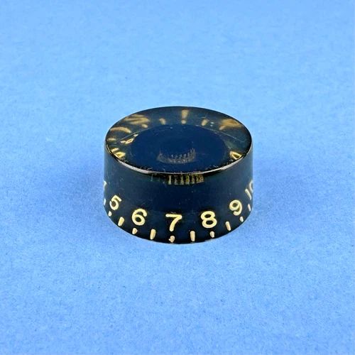 Vintage GIBSON 60s-70s Speed Knob Black Early Short Version
