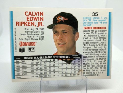 Cal Ripken JR. SINGLES Orioles HOF - Pick A Card - Picture 2 of 22