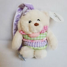 Baby Gund Crib Toy Blossom Pull Down Plush Teddy Bear Tie Top Wiggles And Shakes