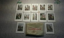 12 Vintage Ernst Geissendorfer Rothenburg Tauber Germany Bridge Tallies