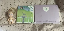 Tyco 1990 Quints Doll Blonde Blue Eyes pink heart #1 Miniature 2.5” Wall Piece