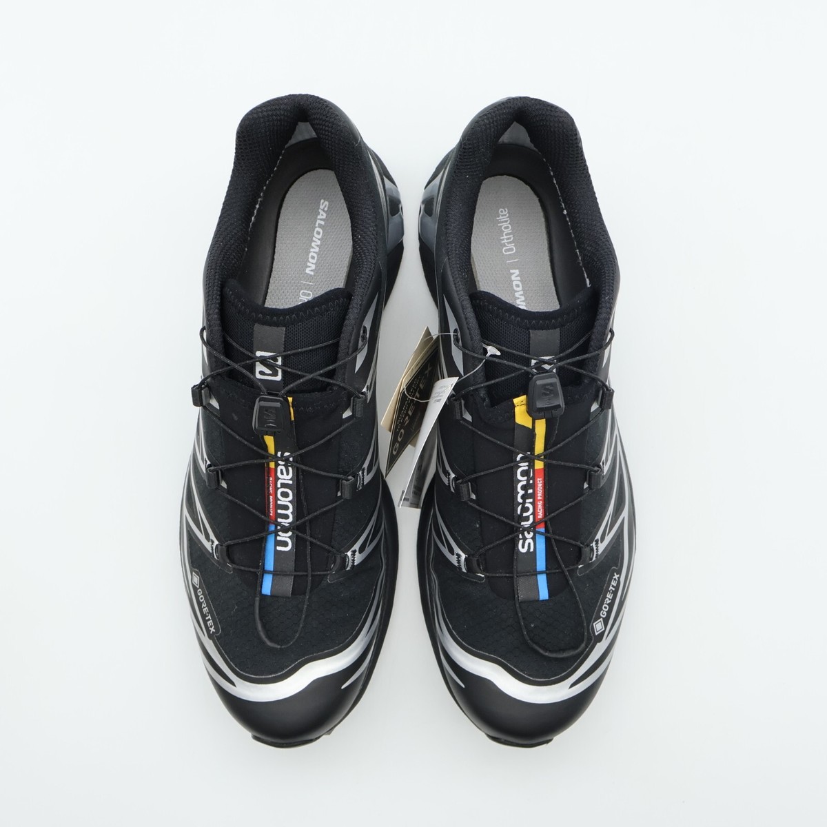 Salomon XT-6 GORE-TEX スニーカー L47450600-BLACK SILVER L47450600 Salomon XT-6 GORE-TEX Black Footwear Silver (Men's
