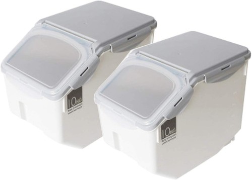 Large Rice Storage Containers - 10 Liter Capacity - Leak Proof Locking Lid - ... - Picture 3 of 11