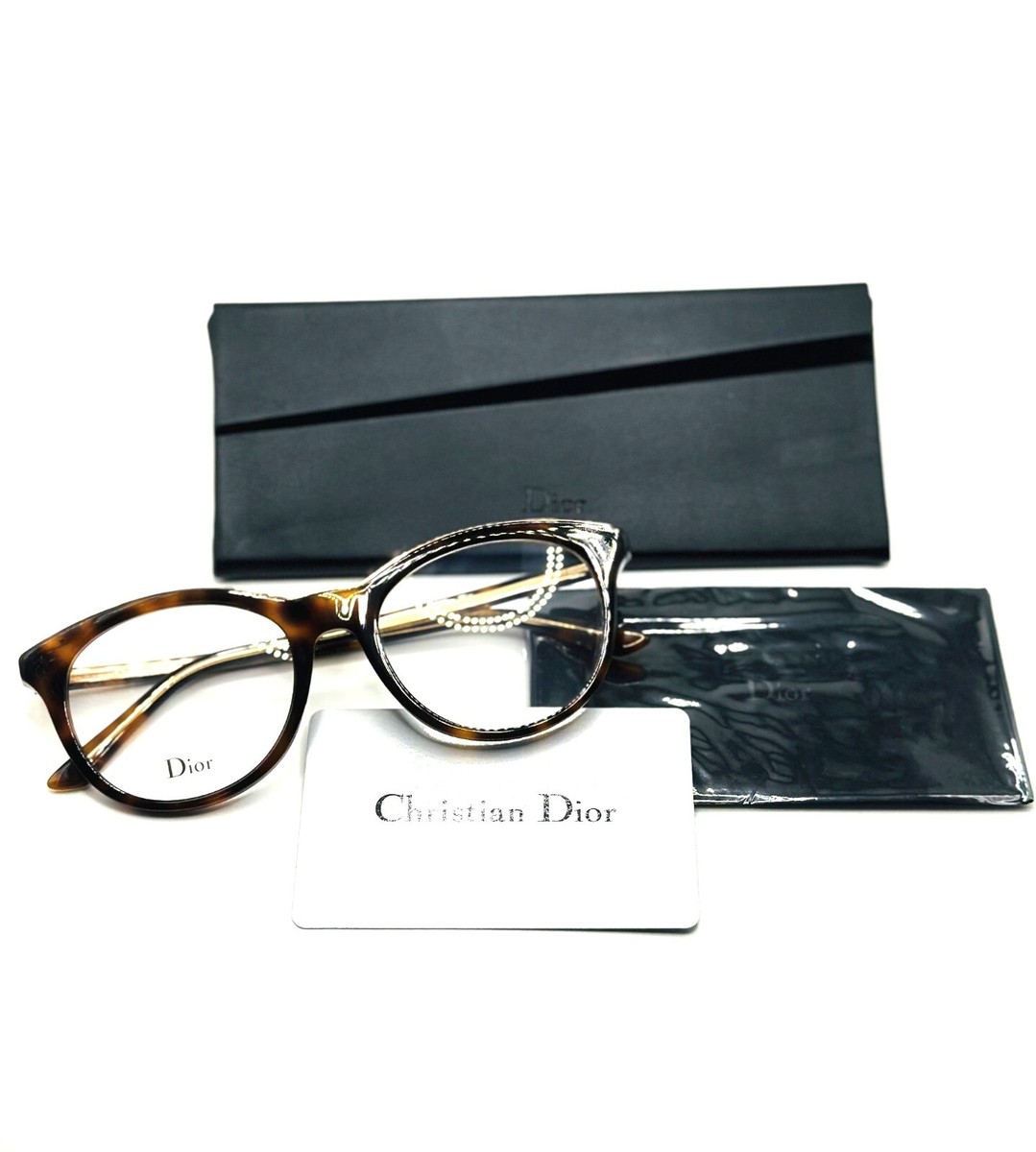 NEW AUTHENTIC CHRISTIAN DIOR MONTAIGNE 41 C9C Havana Crystal  display picture 1
