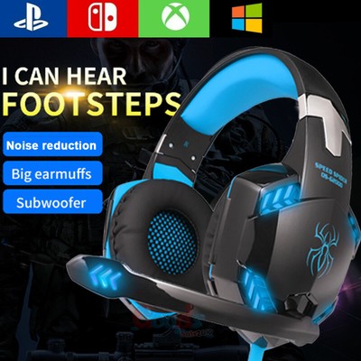 Gaming Headset HD Mic Headphones Stereo 