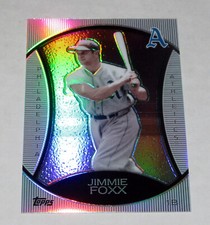 2010 Topps Walmart Cereal Box Platinum Refractor 8 Jimmie Foxx  $.99 Shipping!