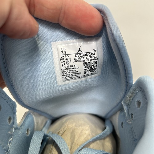 Nike Air Jordan 1 Mid SE “UNC/Ice Blue Black White” DV1308-104 Men’s 7.5 New - Picture 6 of 6