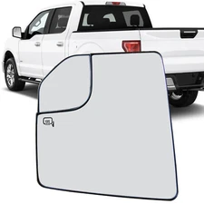 Driver Left Side Mirror Glass Heated Replacement For 2015-2020 Ford F150 Pickup