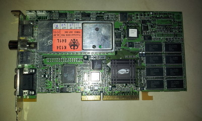 Vintage ATI All in wonder 128 (ATI Rage 128) AGP 2X with TV Tuner