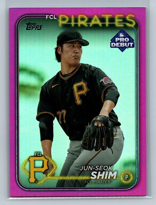 2024 Topps Pro Debut Jun-Seok Shim Pink /199