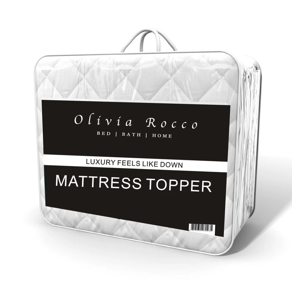 Luxury Quilted Mattress Topper Enhancer, Single Double King Super King Size