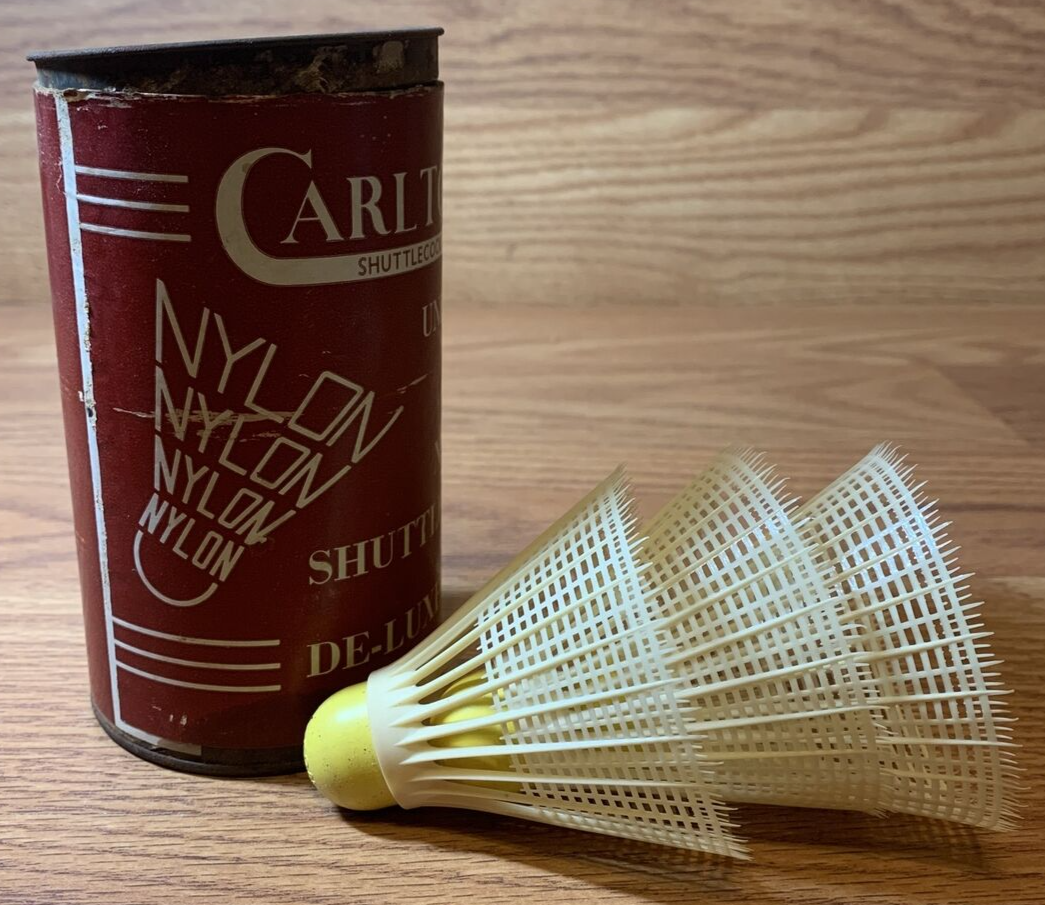Vintage Sportcraft Carlton Shuttlecock Can w/ 3 Shuttlecock | eBay