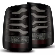 AlphaRex PRO Series LED Tail Lights Jet Black Housing Smoked For 09-18 Ram Truck
