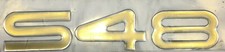 Sealine S48 Gold/Chrome Emblem