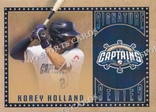 2022 Lake County Captains Korey Holland RC Rookie Cleveland Indians