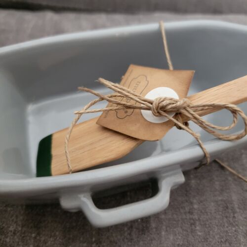Mud Pie Lake Retreat Collection Grey Boat Dip Bowl and Oar Spreader Set Retreat - Picture 2 of 5