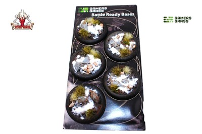 Gamers Grass Winter Bases RoundLip 40mm (x5)