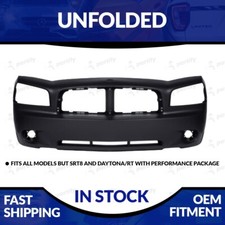 New Primed 2006-2010 Dodge Charger Unfolded Front Bumper