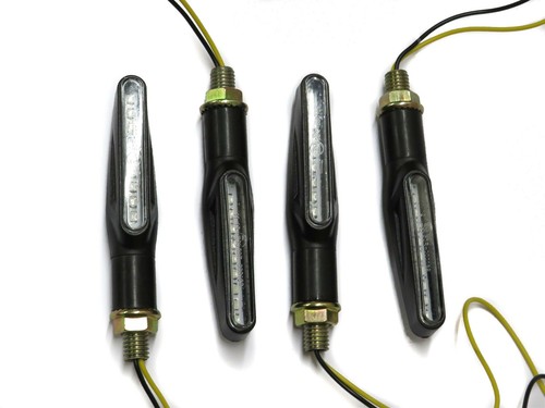 Indicators LED Sequential Flow Wave Full Set 4 For Honda CRF 230 F 2003 - 2015 - Picture 5 of 6