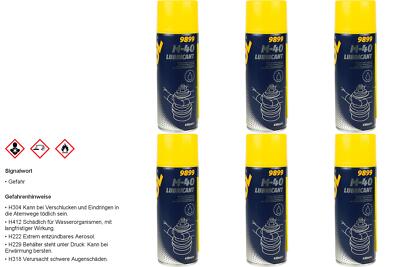 6x450ml MANNOL 9899 M-40 Lubricant Multifunktionskriechöl Rostlöser Universalöl
