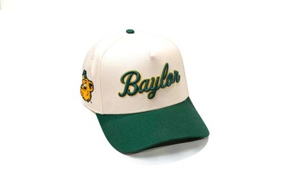 TRUE BRVND BAYLOR BEARS VINTAGE - FOREST GREEN / OFFWHITE Sic  Em