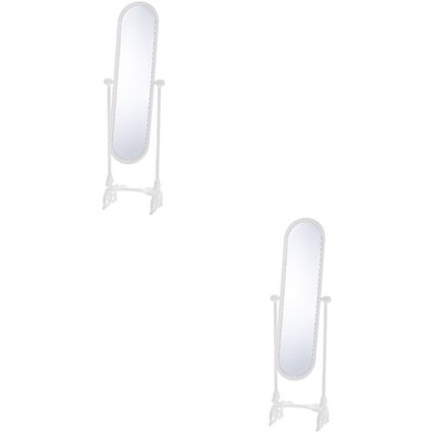  Set of 2 Mini-haus-zubehör Miniatur Standspiegel Puppenhausspiegel