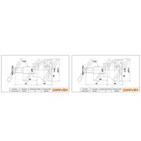 2X Dr!Ve+ Antriebswellengelenk Satz Radseitig Passend FüR Ford Focus Mondeo Jagu