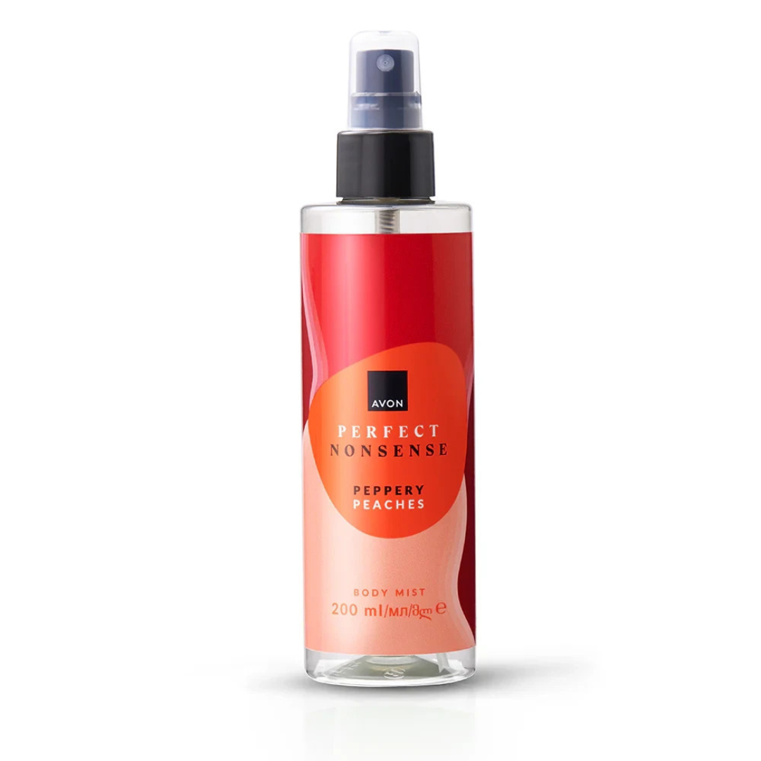 Avon Body Mist ~ Perfect Nonsense ~ Peppery Peach 200ml