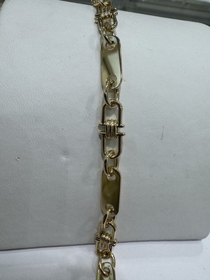 585 GOLD Armband massiv 29,6gramm.Neues Armband+Etikett.Gelbgold.23cm.Neu+Etiket