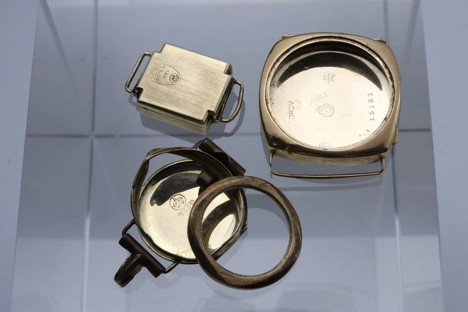 11,00g 14kt Bruchgold 585er Uhrengehäuse Altgold 14 Karat Schmelzgold Goldbruch - Bild 2 von 4