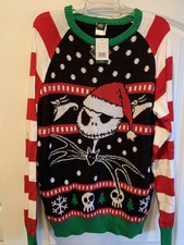 NWT Disney The Nightmare Before Christmas Jack Skellington Ugly Mens XL Sweater
