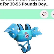 Kids Swim Vest Life Jacket for 30-55 Pounds Boys and Girls, Toddler Floaties wit